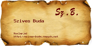 Szives Buda névjegykártya